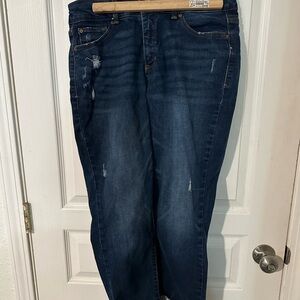 Time and Tru Dark Blue Boyfriend Jeans